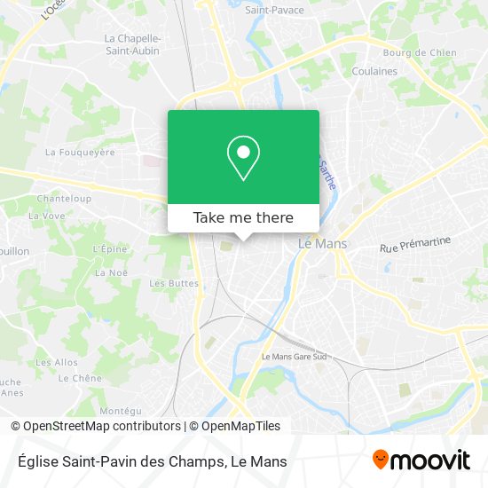 Église Saint-Pavin des Champs map