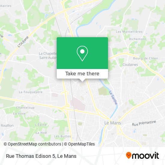 Rue Thomas Edison 5 map