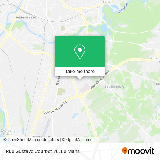 Rue Gustave Courbet 70 map