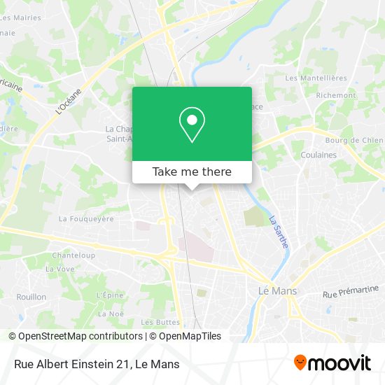 Mapa Rue Albert Einstein 21