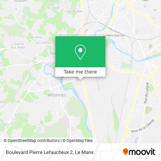 Boulevard Pierre Lefaucheux 2 map