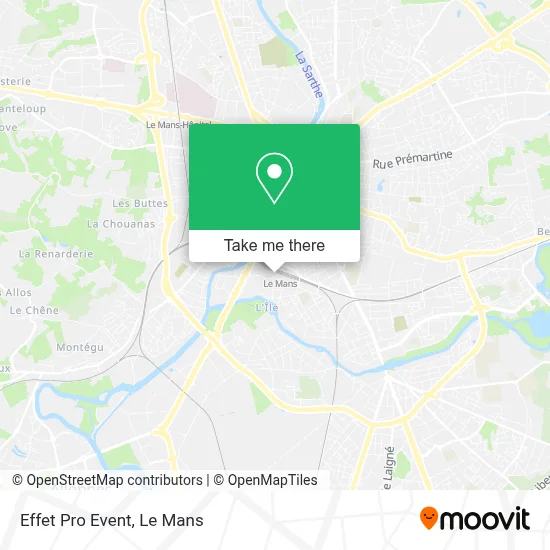 Effet Pro Event map