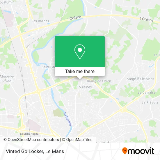 Vinted Go Locker map