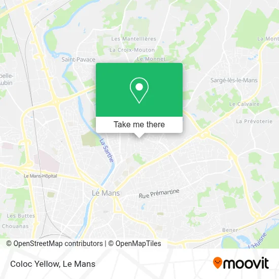 Coloc Yellow map