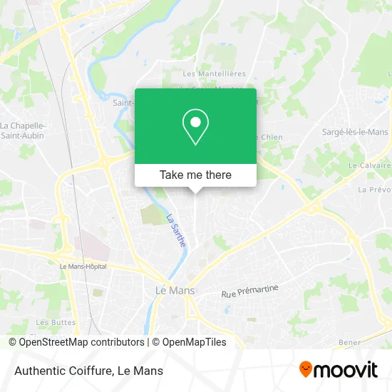 Authentic Coiffure map