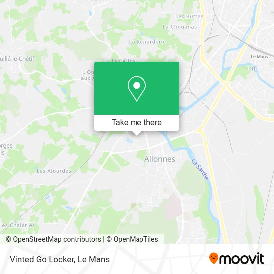 Vinted Go Locker map