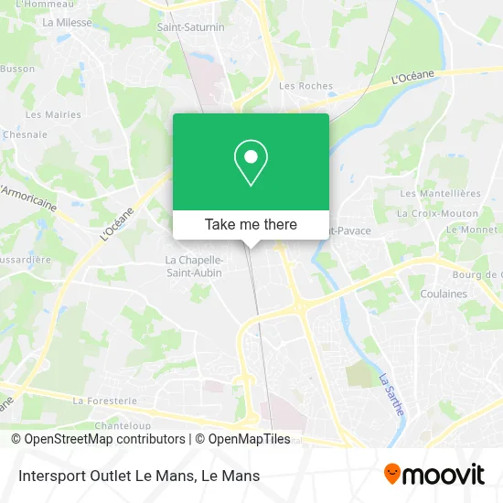 Intersport Outlet Le Mans map