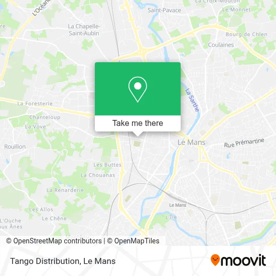Tango Distribution map