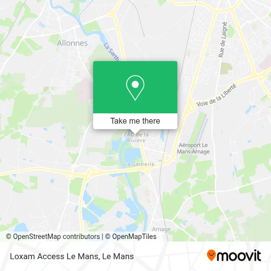 Loxam Access Le Mans map