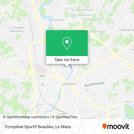 Complexe Sportif Beaulieu map