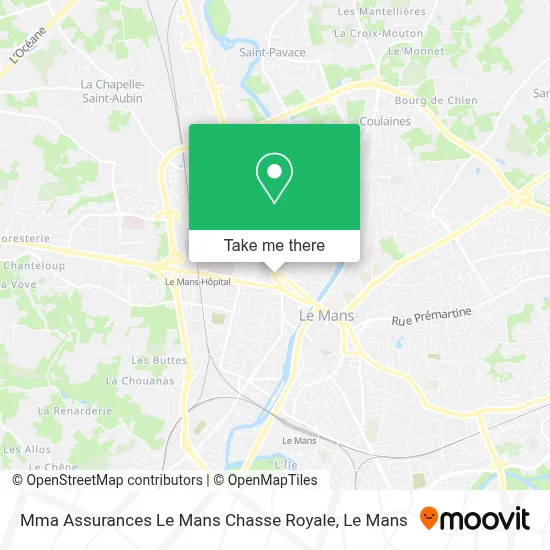 Mma Assurances Le Mans Chasse Royale map