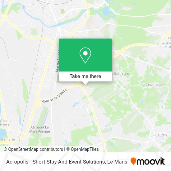 Acropolis - Short Stay And Event Solutions map