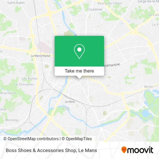 Boss Shoes & Accessories Shop map