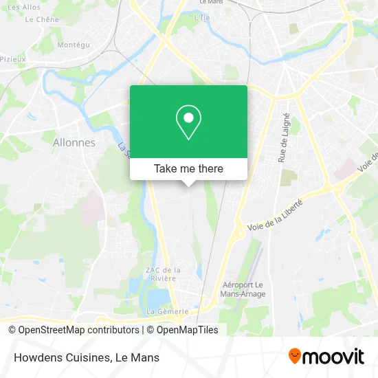 Howdens Cuisines map