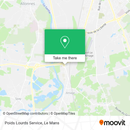 Poids Lourds Service map