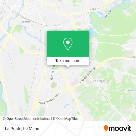 La Poste map