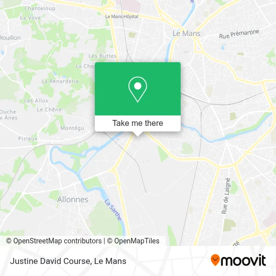 Justine David Course map