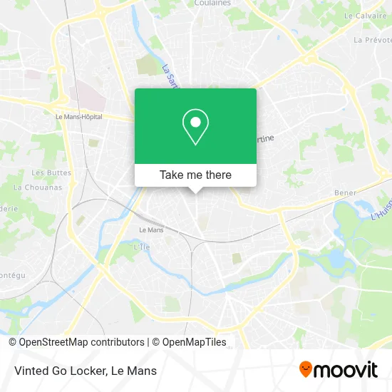 Vinted Go Locker map