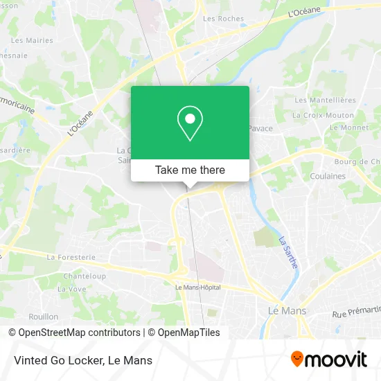 Vinted Go Locker map