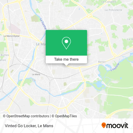 Vinted Go Locker map