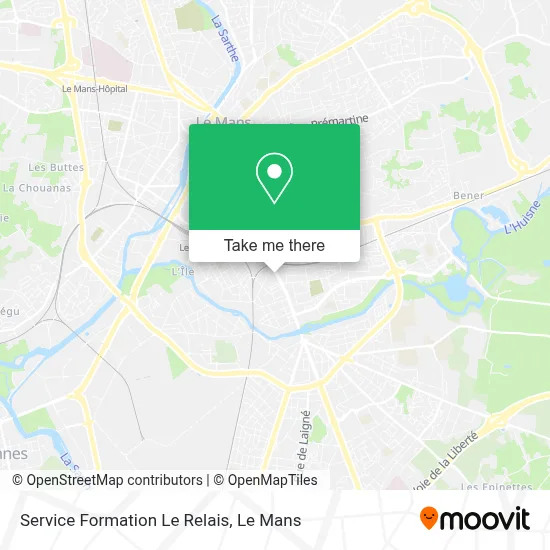Service Formation Le Relais map