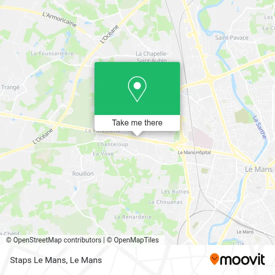 Staps Le Mans map