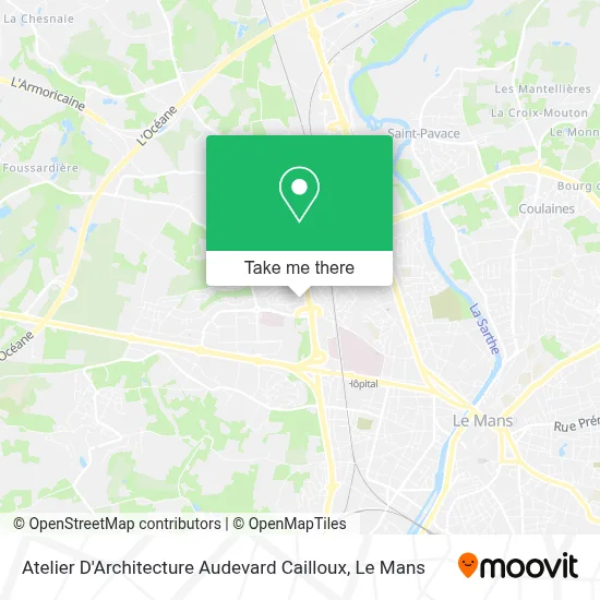 Atelier D'Architecture Audevard Cailloux map