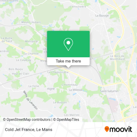 Cold Jet France map