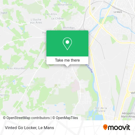 Vinted Go Locker map