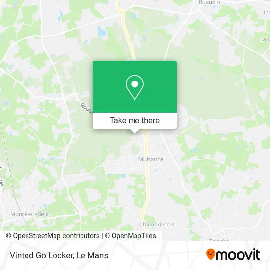 Vinted Go Locker map