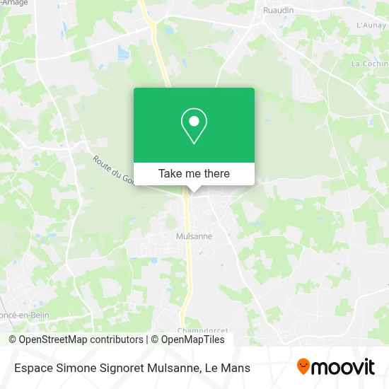Espace Simone Signoret Mulsanne map