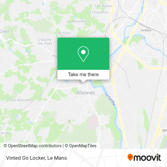 Vinted Go Locker map