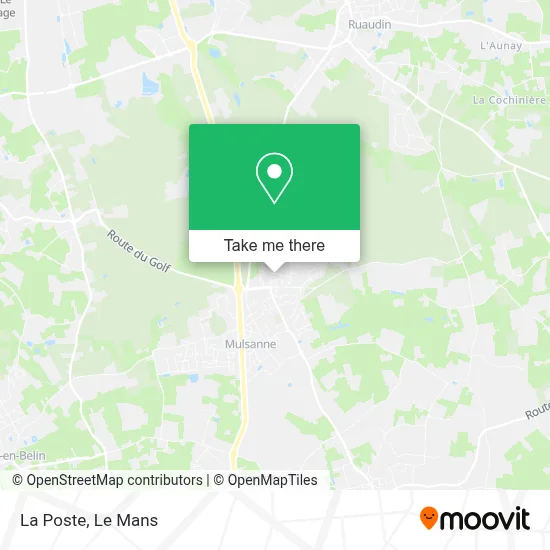 La Poste map