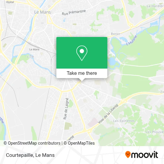 Courtepaille map