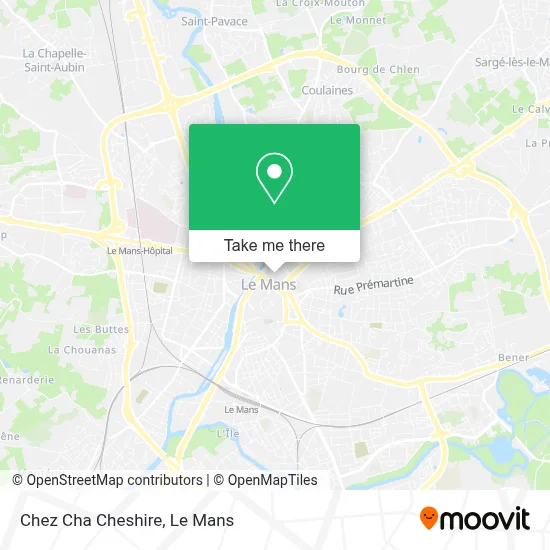 Chez Cha Cheshire map