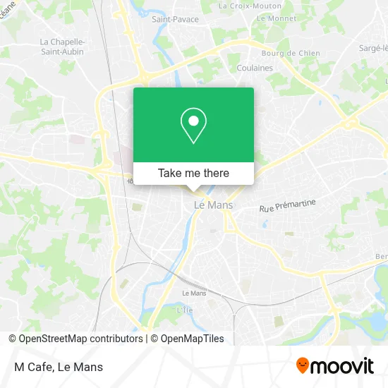 M Cafe map