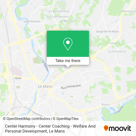 Center Harmony - Center Coaching - Welfare And Personal Development map
