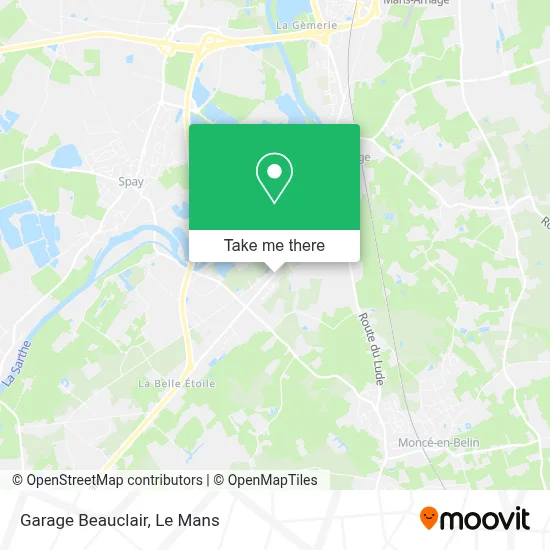 Garage Beauclair map