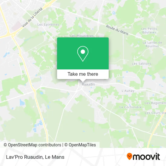 Lav'Pro Ruaudin map