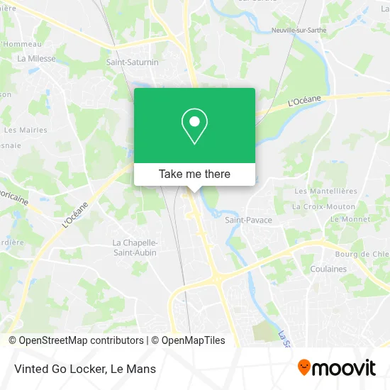 Vinted Go Locker map