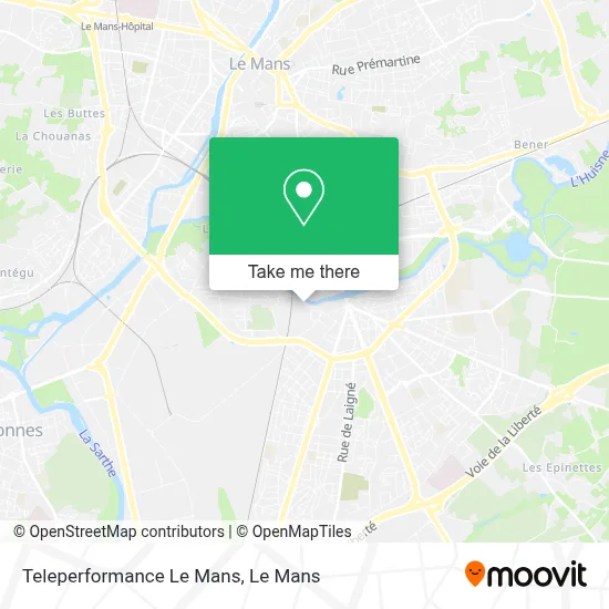 Teleperformance Le Mans map
