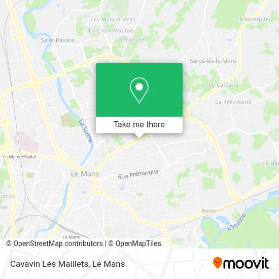 Cavavin Les Maillets map