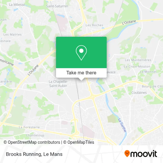 Brooks Running map