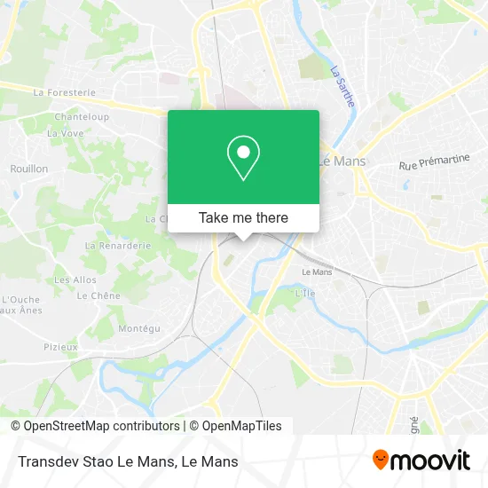 Transdev Stao Le Mans map