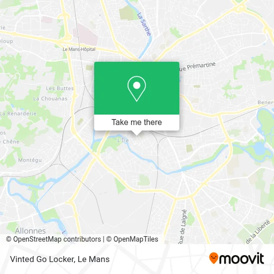 Vinted Go Locker map
