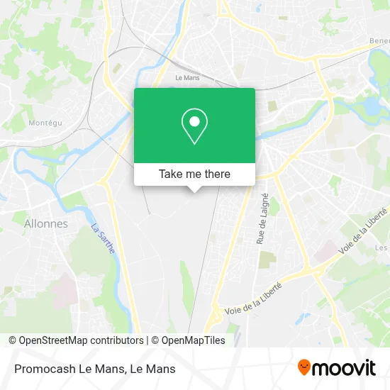 Promocash Le Mans map