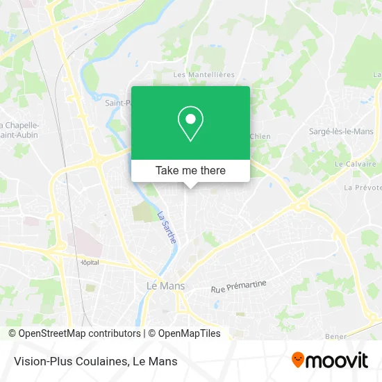 Vision-Plus Coulaines map