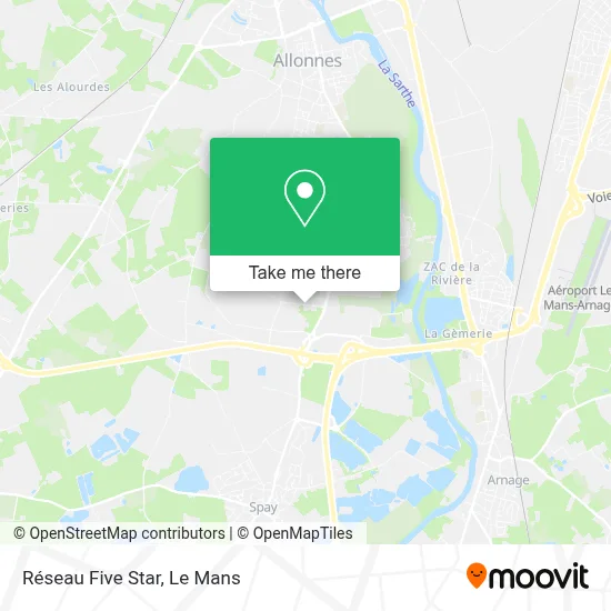 Réseau Five Star map