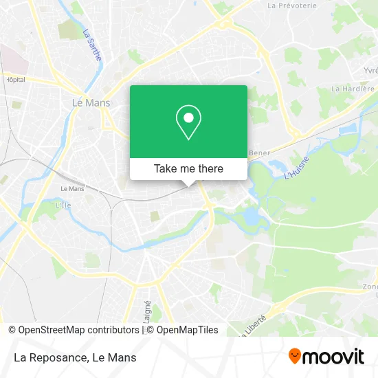 La Reposance map