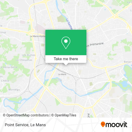 Point Service map